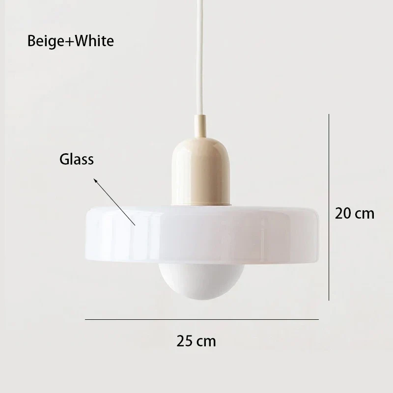 Bauhaus Glas Pendelleuchte Kronleuchter Zeitlos für Stilvolles Esszimmer und Café