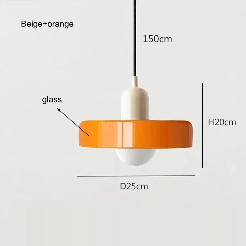 Bauhaus Glas Pendelleuchte Kronleuchter Zeitlos für Stilvolles Esszimmer und Café