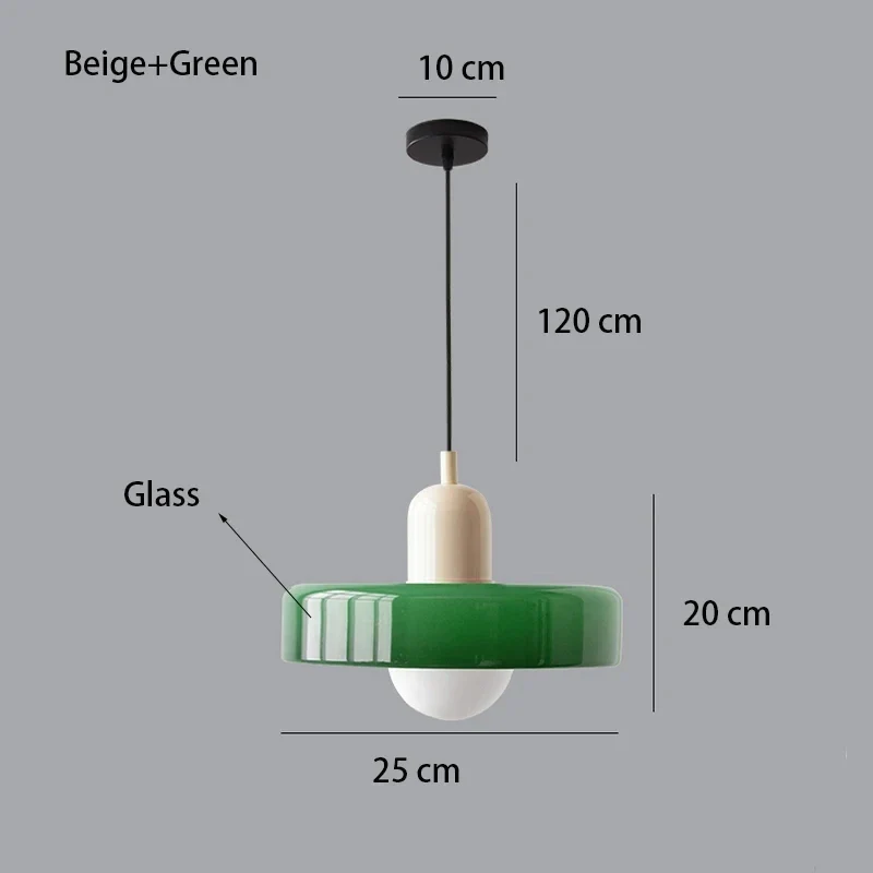 Bauhaus Glas Pendelleuchte Kronleuchter Zeitlos für Stilvolles Esszimmer und Café