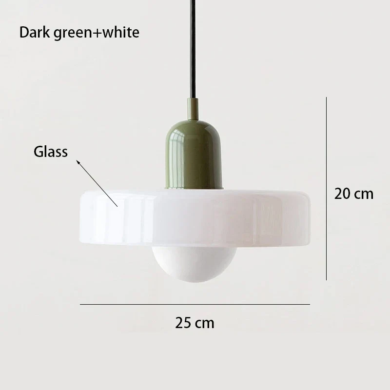 Bauhaus Glas Pendelleuchte Kronleuchter Zeitlos für Stilvolles Esszimmer und Café