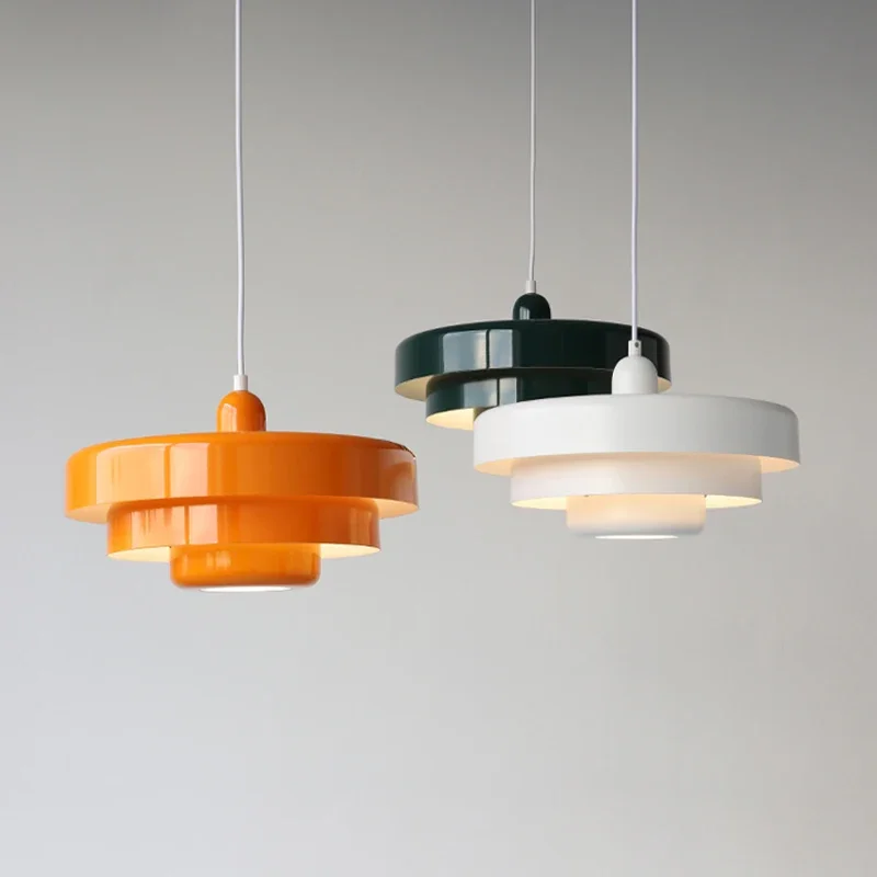 Mid-Century Orange Pendelleuchte Retro für Restaurants und Modernes Interieur