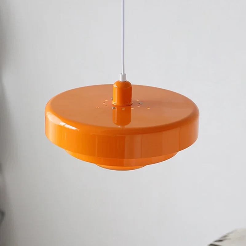 Mid-Century Orange Pendelleuchte Retro für Restaurants und Modernes Interieur