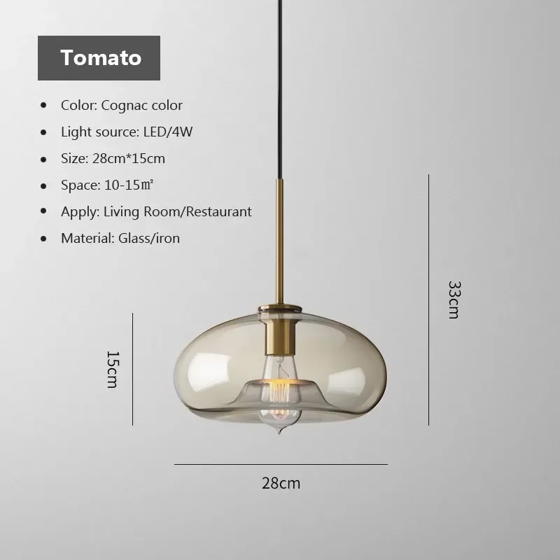 Nordischer Glas Pendelleuchte Kronleuchter Luftig für Modernes Esszimmer und Café