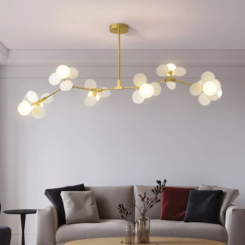 Moderner LED Ast Kronleuchter Organisch für Luxuriöses Wohnzimmer und Schlafzimmer