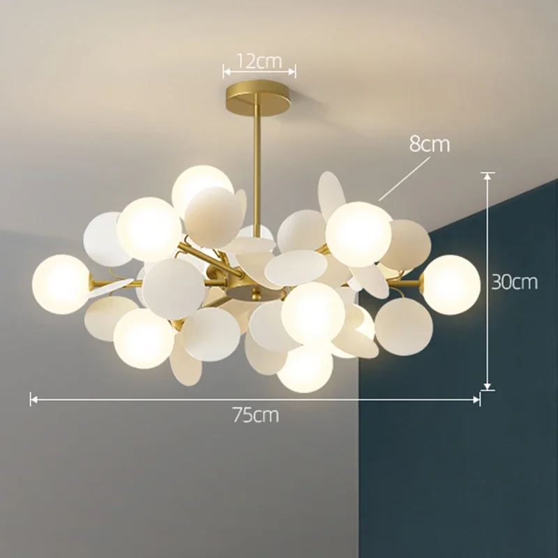 Moderner LED Ast Kronleuchter Organisch für Luxuriöses Wohnzimmer und Schlafzimmer
