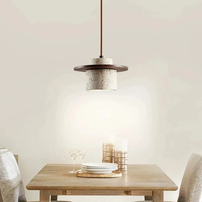 Japanische Minimalistische Holz Pendelleuchte für Schlafzimmer und Esszimmer