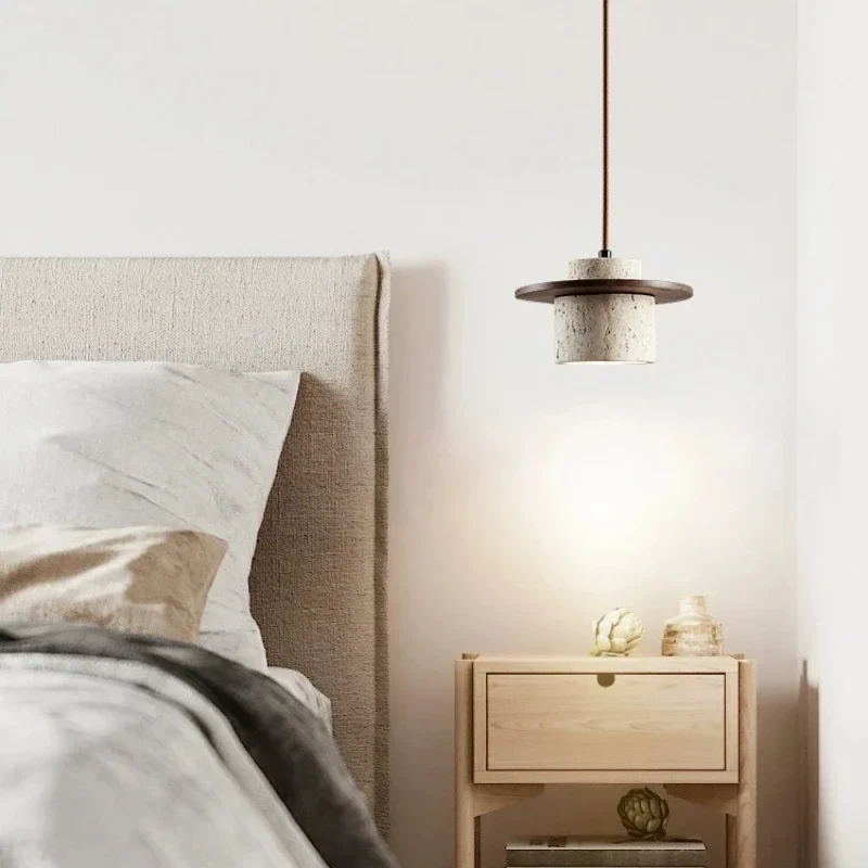 Japanische Minimalistische Holz Pendelleuchte für Schlafzimmer und Esszimmer