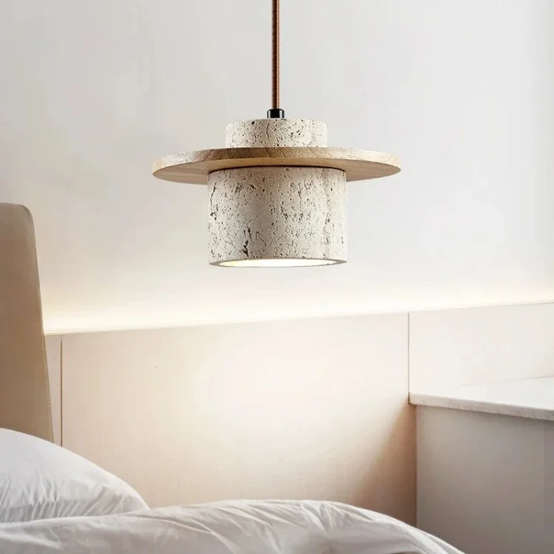 Japanische Minimalistische Holz Pendelleuchte für Schlafzimmer und Esszimmer