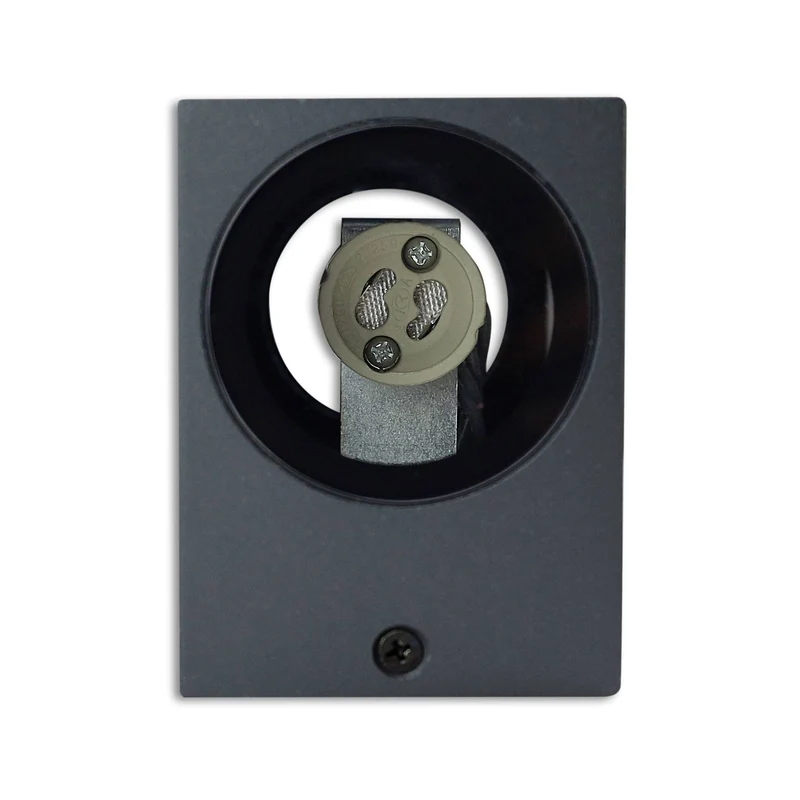 LED Wandleuchte Außen-Strahler 1-9W IP44 2x GU10 Wandlampe eckig Garten-Lampe up