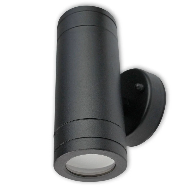 LED Wandleuchte Außen-Leuchte 1-9W IP44 2xGU10 Wandlampe Garten-Lampe 160mm up