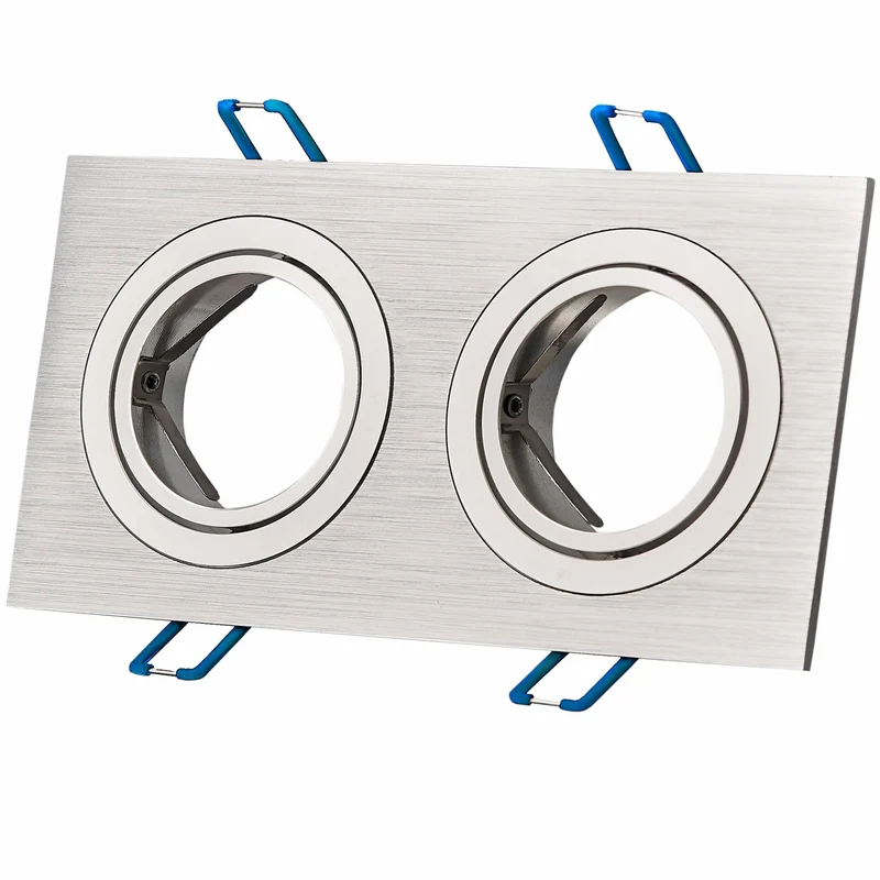 LED Einbaustrahler 1-9W 1 2 3 flammig schwenkbar eckig flach GU10 230V