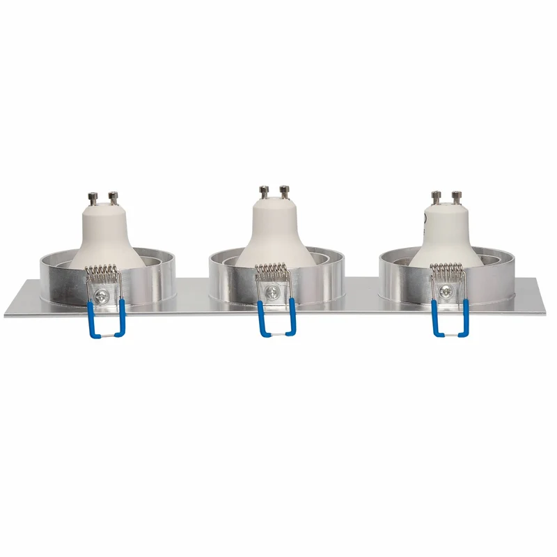 LED Einbaustrahler 1-9W 1 2 3 flammig schwenkbar eckig flach GU10 230V