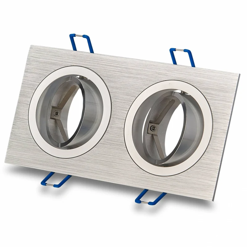 LED Einbaustrahler 1-9W 1 2 3 flammig schwenkbar eckig flach GU10 230V