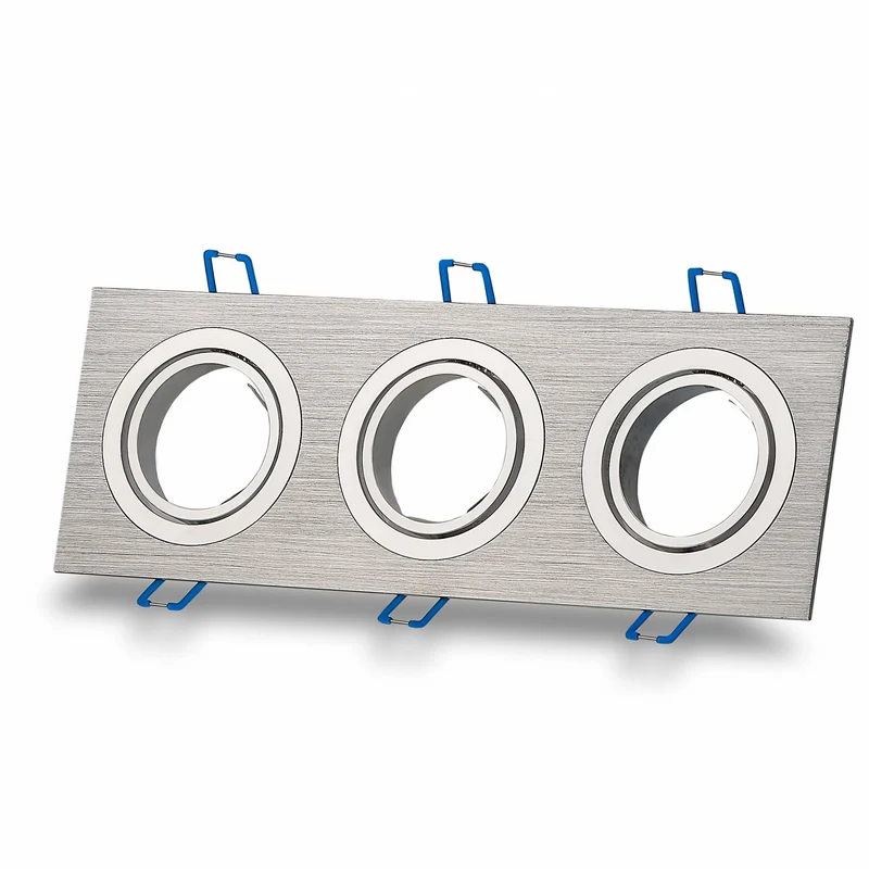 LED Einbaustrahler 1-9W 1 2 3 flammig schwenkbar eckig flach GU10 230V