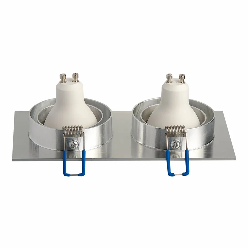 LED Einbaustrahler 1-9W 1 2 3 flammig schwenkbar eckig flach GU10 230V