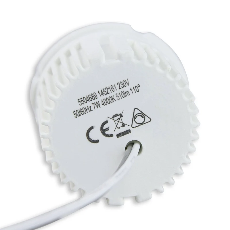LED Einbaustrahler 230V 5-7W rund eckig Spot Glas 75mm Bohrloch Einbauleuchte