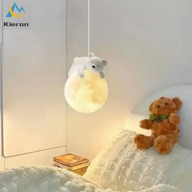 Nordischer Mond LED Kronleuchter Mondförmig für Wohnzimmer und Modernes Schlafzimmer