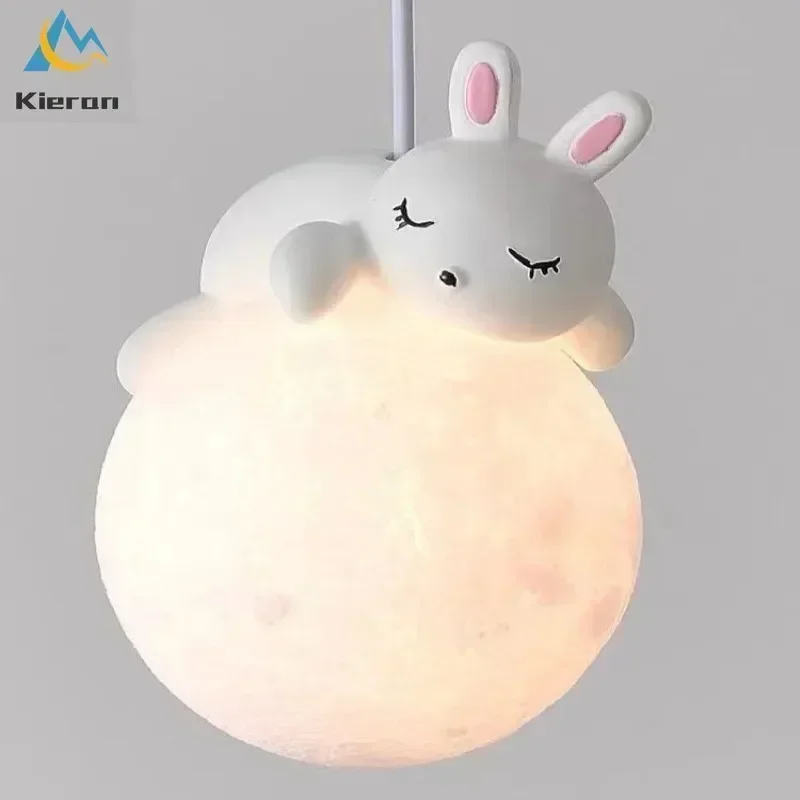 Nordischer Mond LED Kronleuchter Mondförmig für Wohnzimmer und Modernes Schlafzimmer