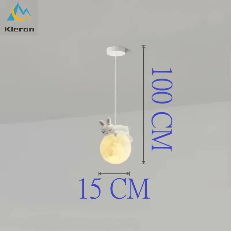 Nordischer Mond LED Kronleuchter Mondförmig für Wohnzimmer und Modernes Schlafzimmer