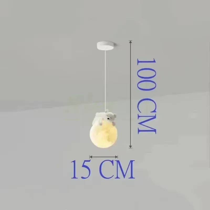 Nordischer Mond LED Kronleuchter Mondförmig für Wohnzimmer und Modernes Schlafzimmer