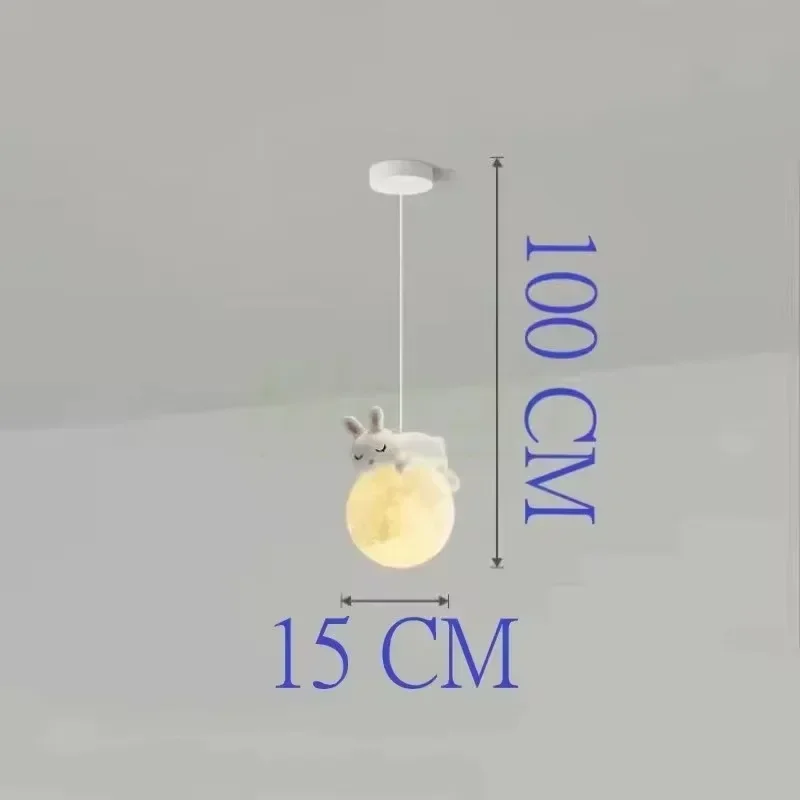 Nordischer Mond LED Kronleuchter Mondförmig für Wohnzimmer und Modernes Schlafzimmer