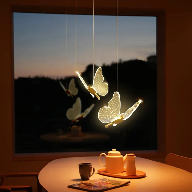 Moderne Schmetterling Pendelleuchte für Esszimmer und Wohnzimmer Design