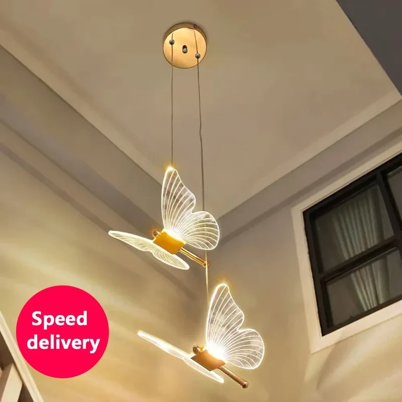 Moderne Schmetterling Pendelleuchte für Esszimmer und Wohnzimmer Design