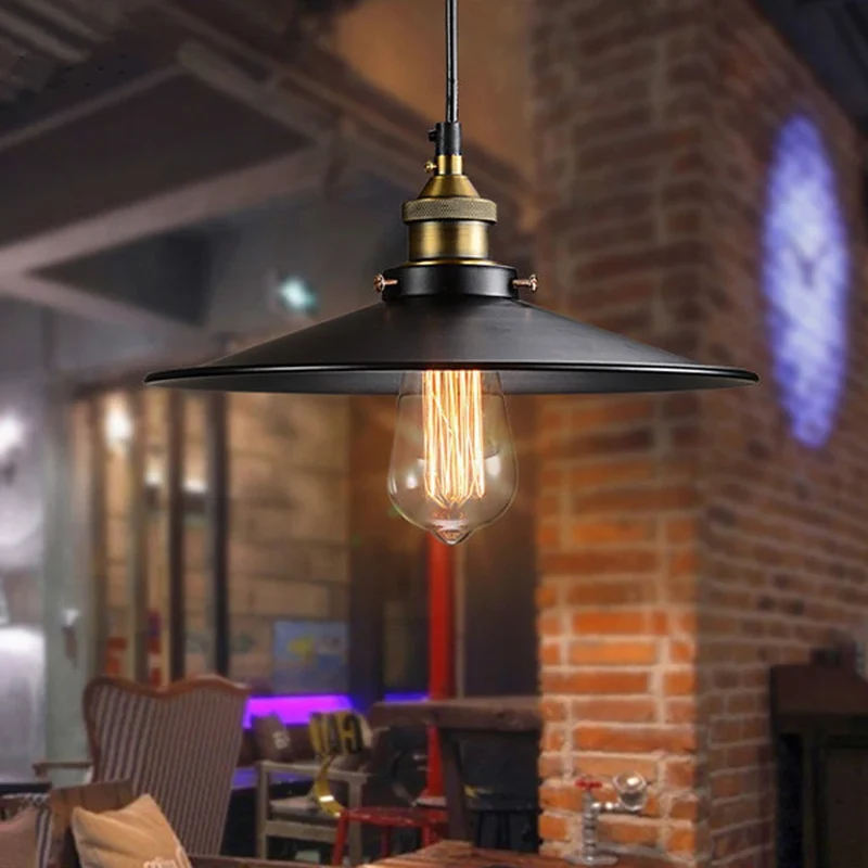 Industrielle Eisen Pendelleuchte Vintage für Café und Küche Retro Charakter