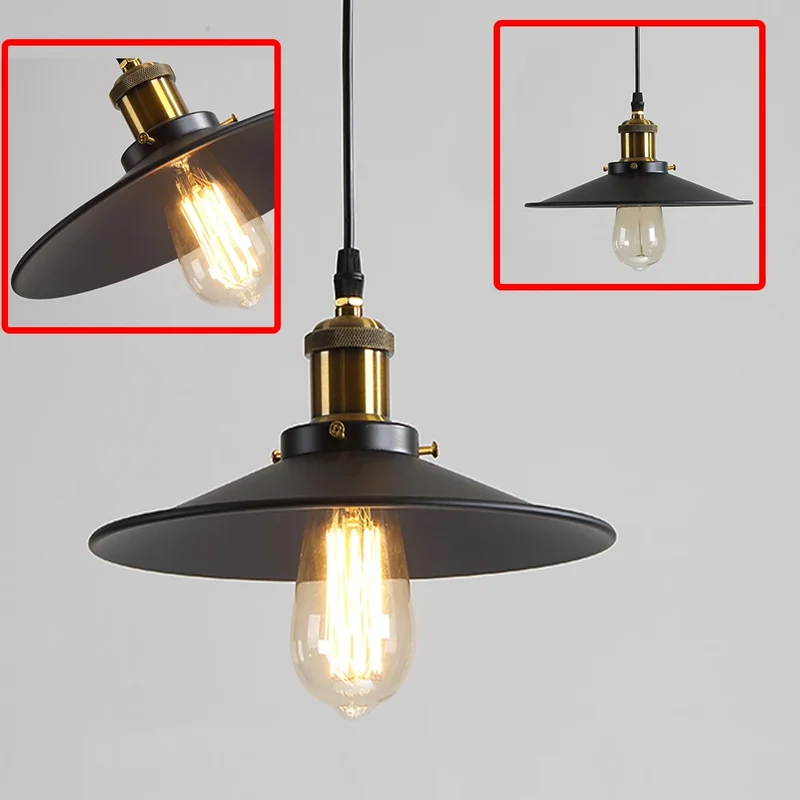 Industrielle Eisen Pendelleuchte Vintage für Café und Küche Retro Charakter