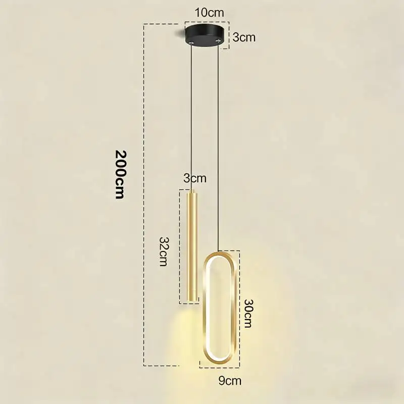 Nordische LED Pendelleuchte Schlicht für Esszimmer und Küche