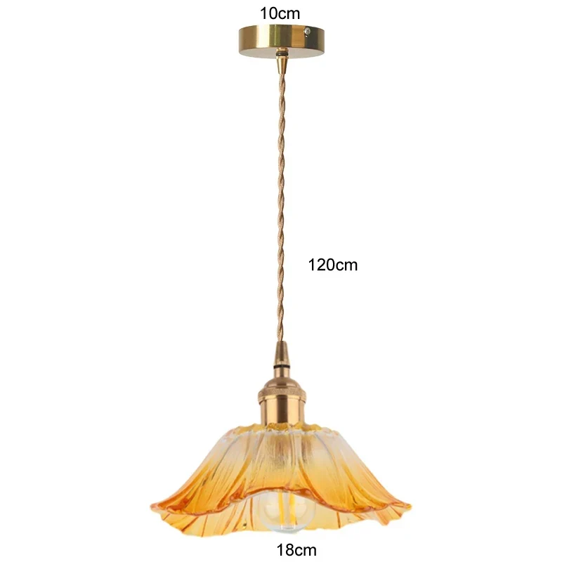 Florales Glas Pendelleuchte Vintage für Elegant Eingerichtete Wohnräume