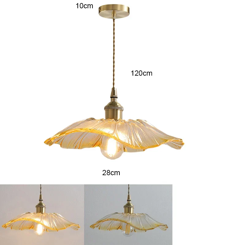 Florales Glas Pendelleuchte Vintage für Elegant Eingerichtete Wohnräume