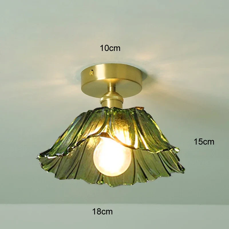 Florales Glas Pendelleuchte Vintage für Elegant Eingerichtete Wohnräume