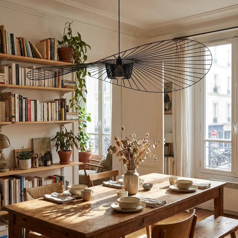 Nordische Vertigo Stoff Pendelleuchte für Stilvolle Esszimmer und Hotels