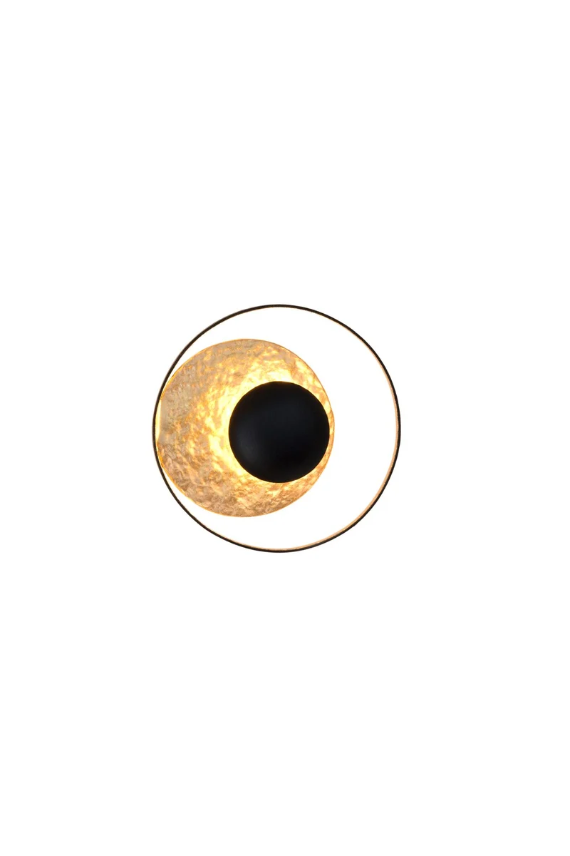 LED-Wandlampe Satellite Mini Rund Ø 19cm Gold