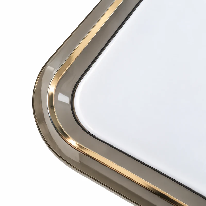 Näve LED Deckenleuchte 33 x 33 cm – Retro Space-Age Design mit Rauchacryl