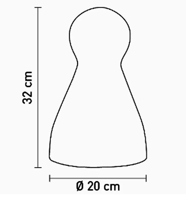 Sompex TOY Tischlampe Rot – Spielfigur aus Glas, 32 cm, E14, Design Neufeld & Stein