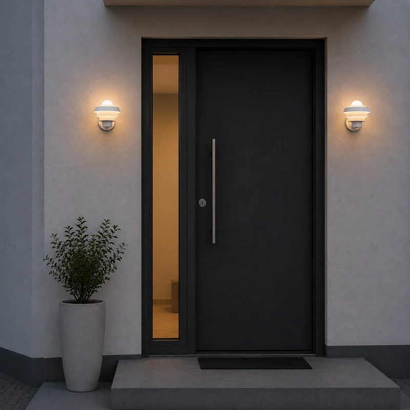 Außenwandleuchte „Elements“ weiß mit Glas – IP44 | Nordlux E27