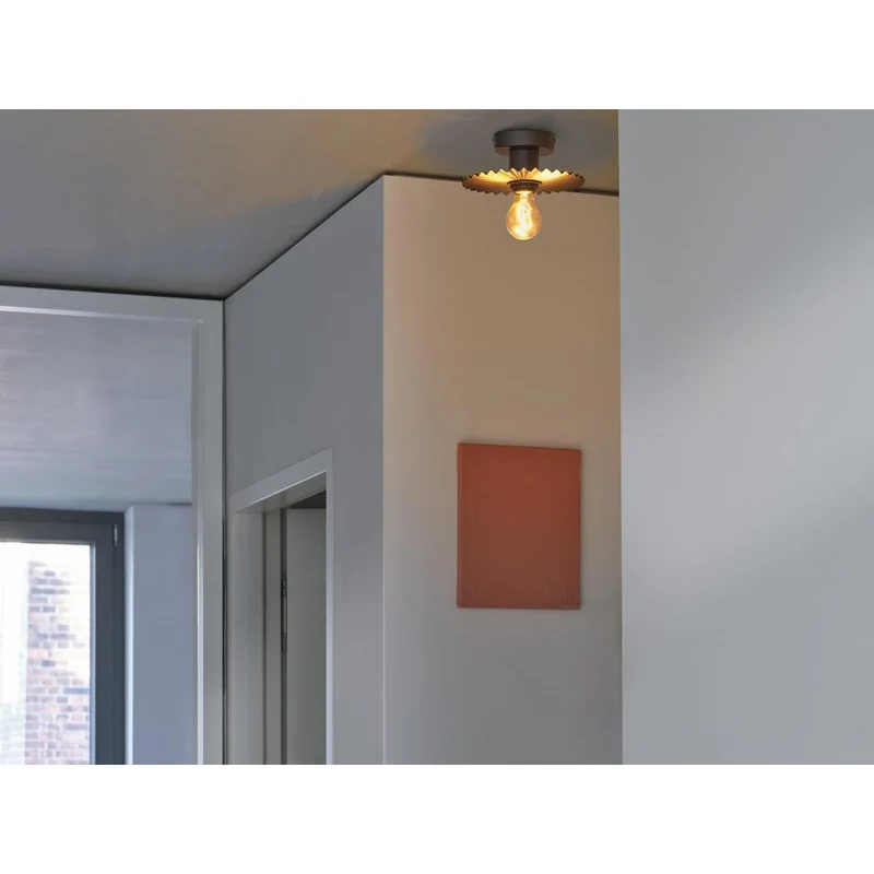 OSRAM DECOR Plisse Ceiling Deckenleuchte E27 Dark Grey