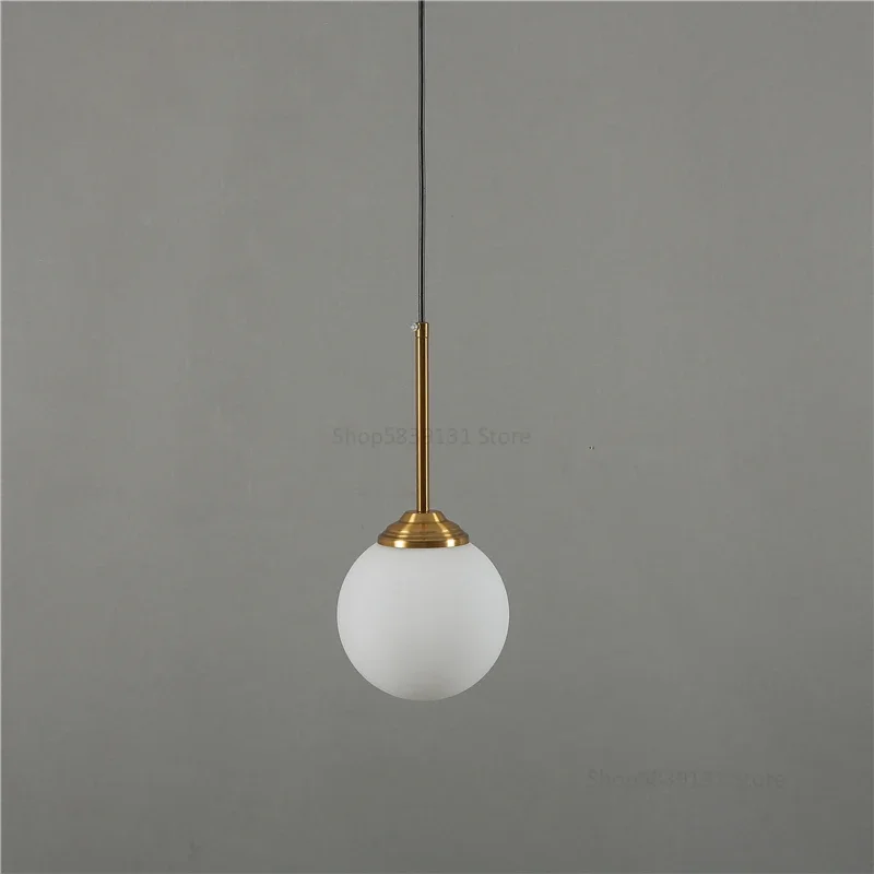 Moderne Graue Glaskugel Pendelleuchte für Esszimmer und Schlafzimmer