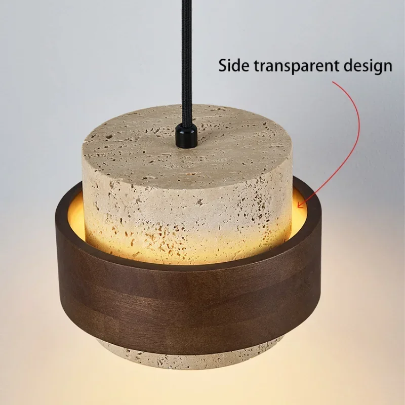 Moderne Holz Pendelleuchte als Bettleuchte und Restaurant-Akzentlicht