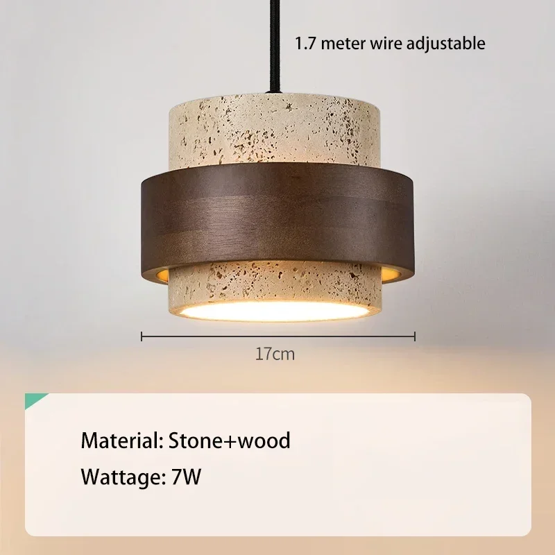 Moderne Holz Pendelleuchte als Bettleuchte und Restaurant-Akzentlicht