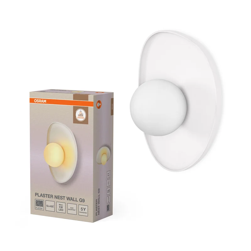 OSRAM DECOR Plaster Nest Wall Wandleuchte 1xG9 White