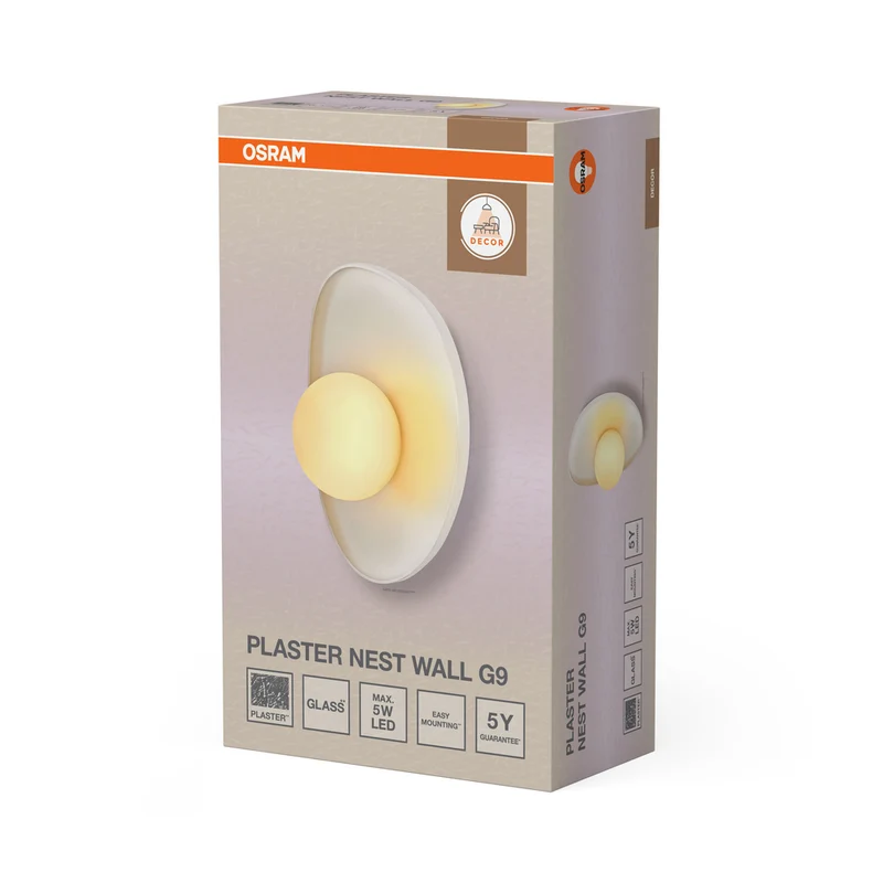 OSRAM DECOR Plaster Nest Wall Wandleuchte 1xG9 White