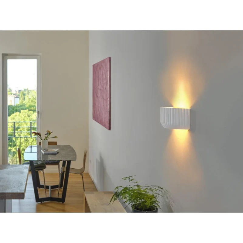 OSRAM DECOR Plaster Routes Wall Wandleuchte Up 310 1xE27 White