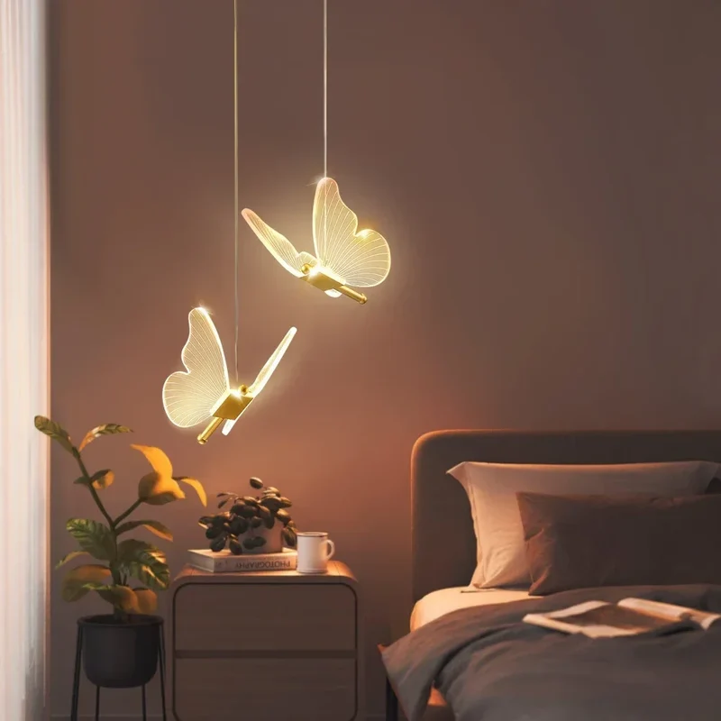 Moderne Schmetterling Pendelleuchte Poetisch für Elegantes Esszimmer und Wohnzimmer