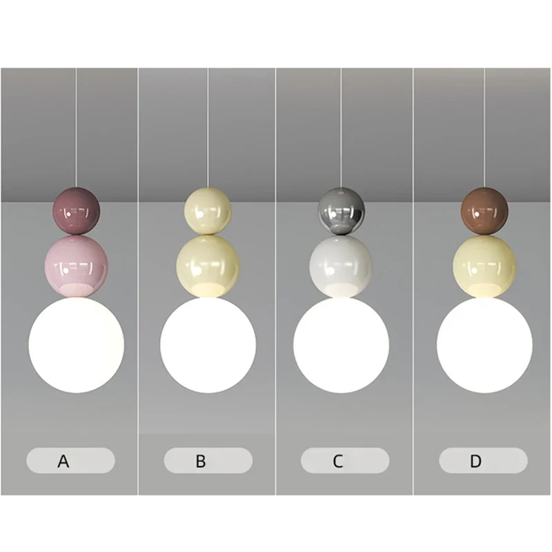 Nordische Creme Pendelleuchte Sanft für Schlafzimmer und Wohnzimmer