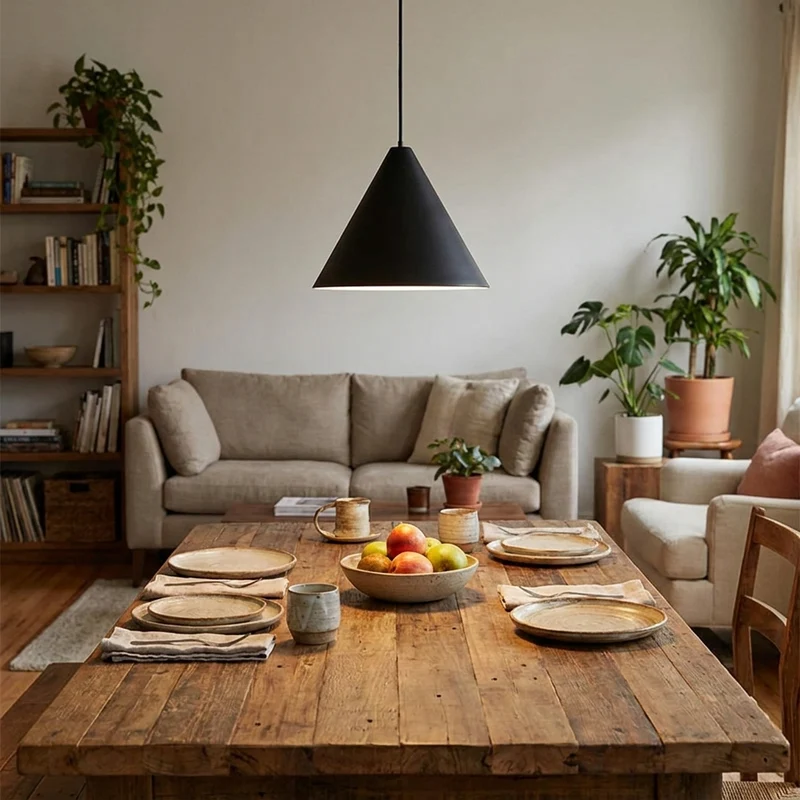 Vintage Industrielle Pendelleuchte Warm für Wohnzimmer und Esszimmer Gemütlich