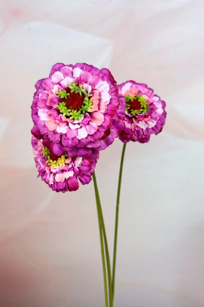 Dekoblume Zinnie 60cm flieder