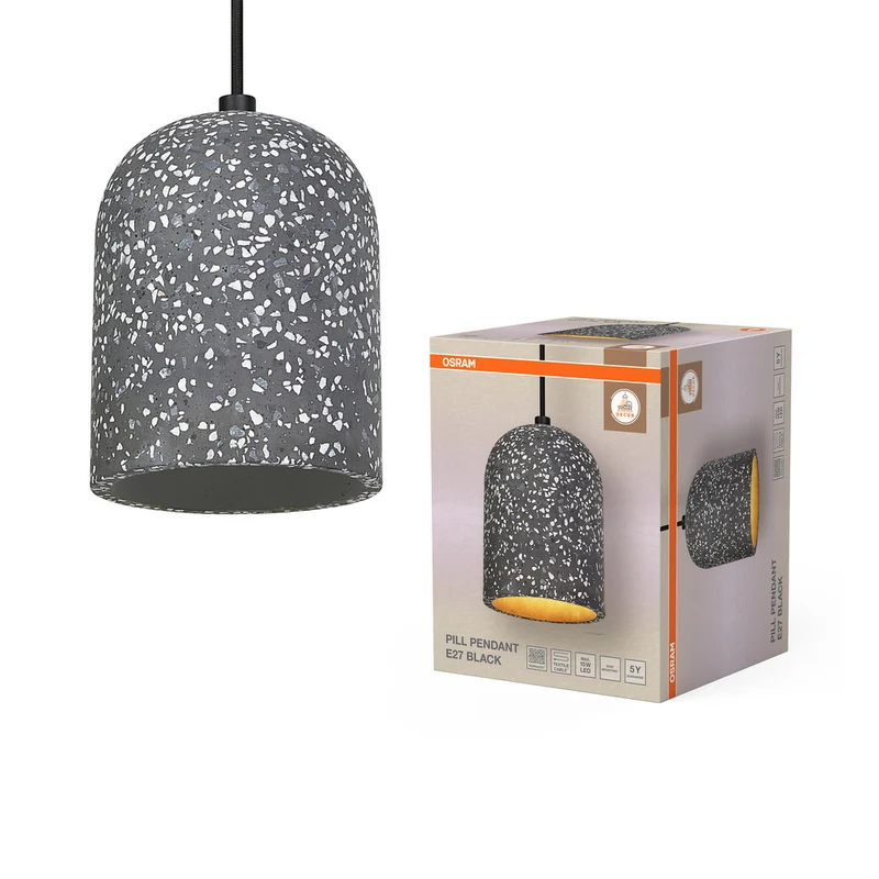 OSRAM DECOR Pill Pendant Pendelleuchte 1xE27 Black